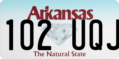 AR license plate 102UQJ