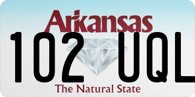 AR license plate 102UQL