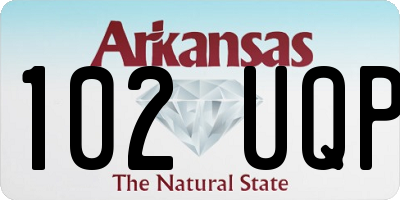 AR license plate 102UQP