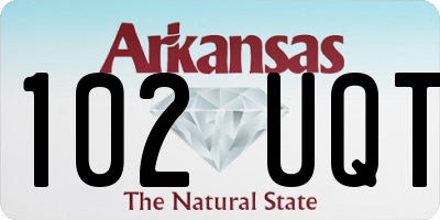 AR license plate 102UQT