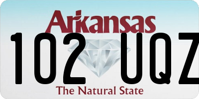 AR license plate 102UQZ