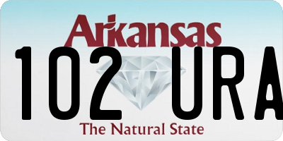 AR license plate 102URA