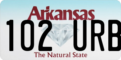 AR license plate 102URB