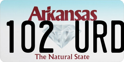 AR license plate 102URD