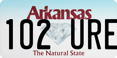 AR license plate 102URE