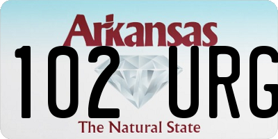 AR license plate 102URG