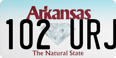 AR license plate 102URJ
