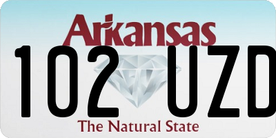 AR license plate 102UZD