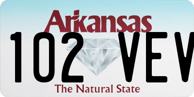 AR license plate 102VEV