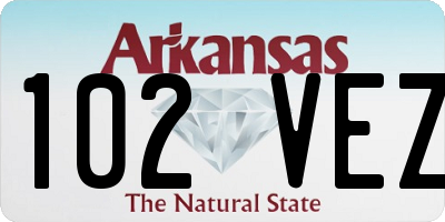AR license plate 102VEZ