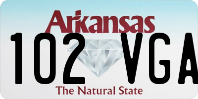 AR license plate 102VGA