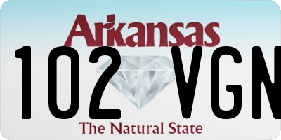 AR license plate 102VGN