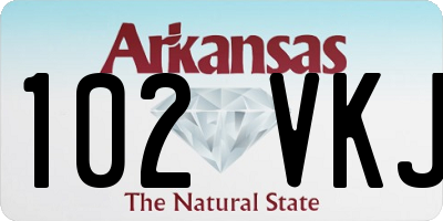 AR license plate 102VKJ
