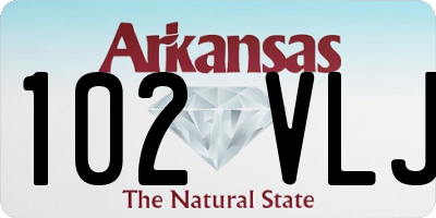 AR license plate 102VLJ