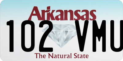 AR license plate 102VMU