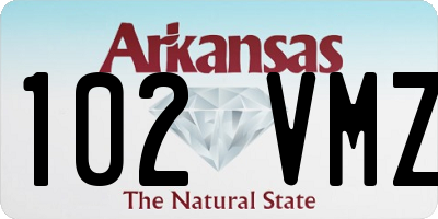 AR license plate 102VMZ
