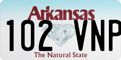 AR license plate 102VNP