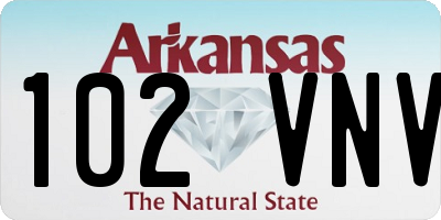 AR license plate 102VNV