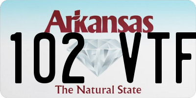 AR license plate 102VTF