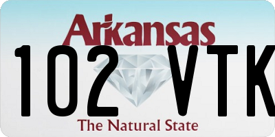 AR license plate 102VTK