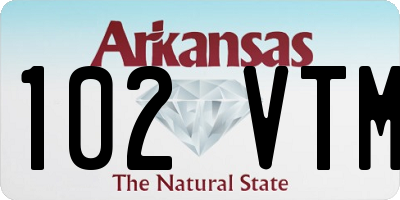 AR license plate 102VTM