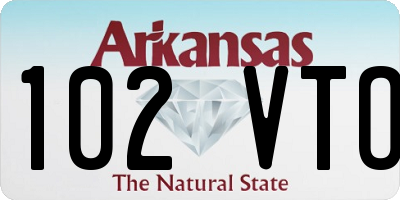 AR license plate 102VTO