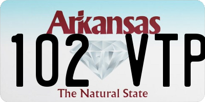 AR license plate 102VTP