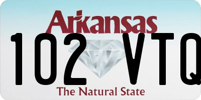 AR license plate 102VTQ