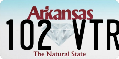 AR license plate 102VTR
