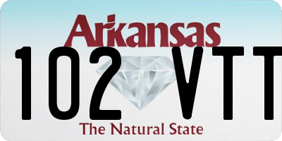AR license plate 102VTT