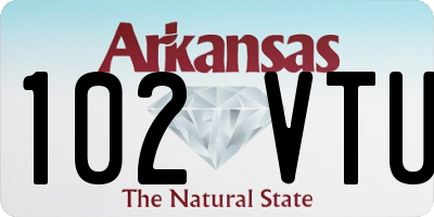 AR license plate 102VTU