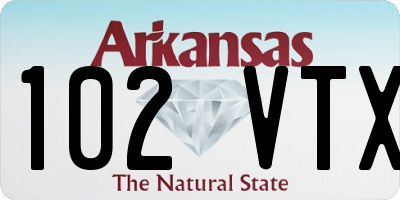 AR license plate 102VTX