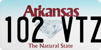 AR license plate 102VTZ