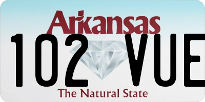 AR license plate 102VUE