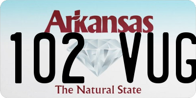AR license plate 102VUG
