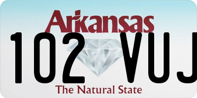 AR license plate 102VUJ