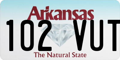 AR license plate 102VUT