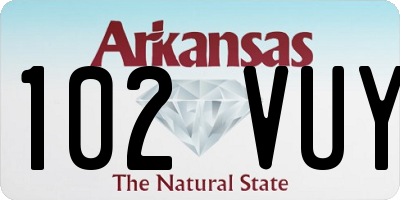 AR license plate 102VUY