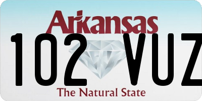 AR license plate 102VUZ