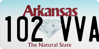 AR license plate 102VVA