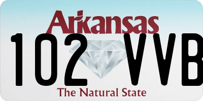 AR license plate 102VVB