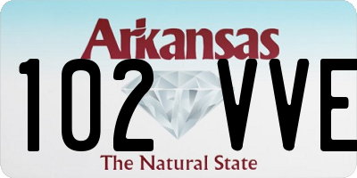 AR license plate 102VVE