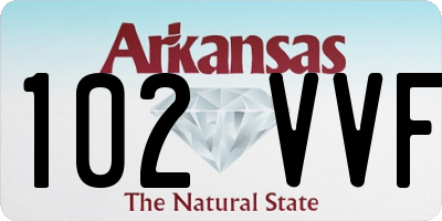 AR license plate 102VVF