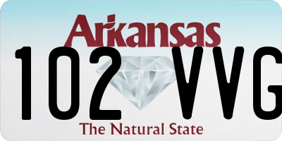AR license plate 102VVG