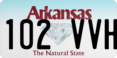 AR license plate 102VVH