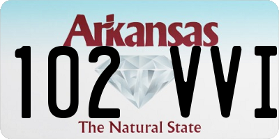 AR license plate 102VVI