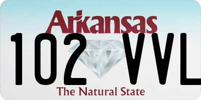 AR license plate 102VVL