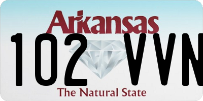AR license plate 102VVN