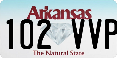 AR license plate 102VVP