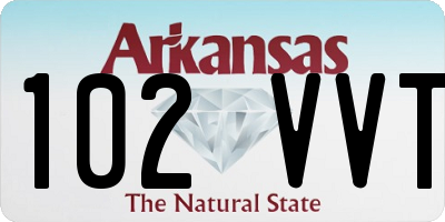AR license plate 102VVT